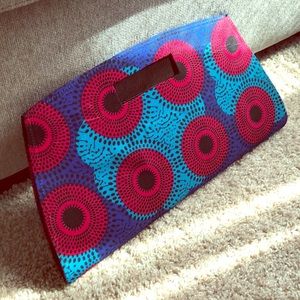 Tribal Print Large Clutch